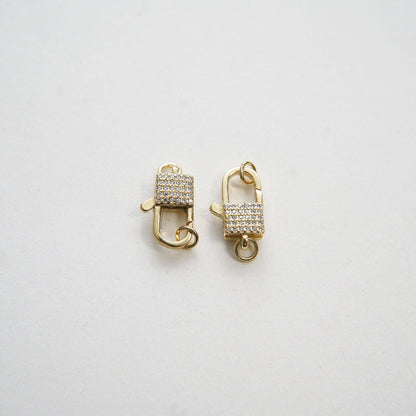 Gold Necklace Connector Clasp,18K Gold Filled Lobster Clasp Gold Lobster Claw for DIY Jewelry Finding Necklace Bracelet