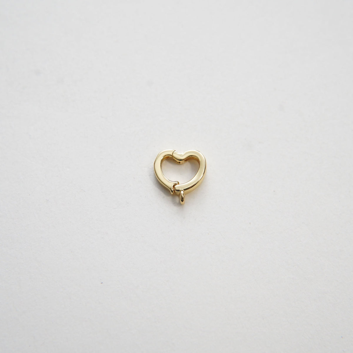 18K Gold Filled Heart Charm Pendant for Jewelry Making