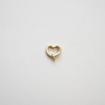 18K Gold Filled Heart Charm Pendant for Jewelry Making