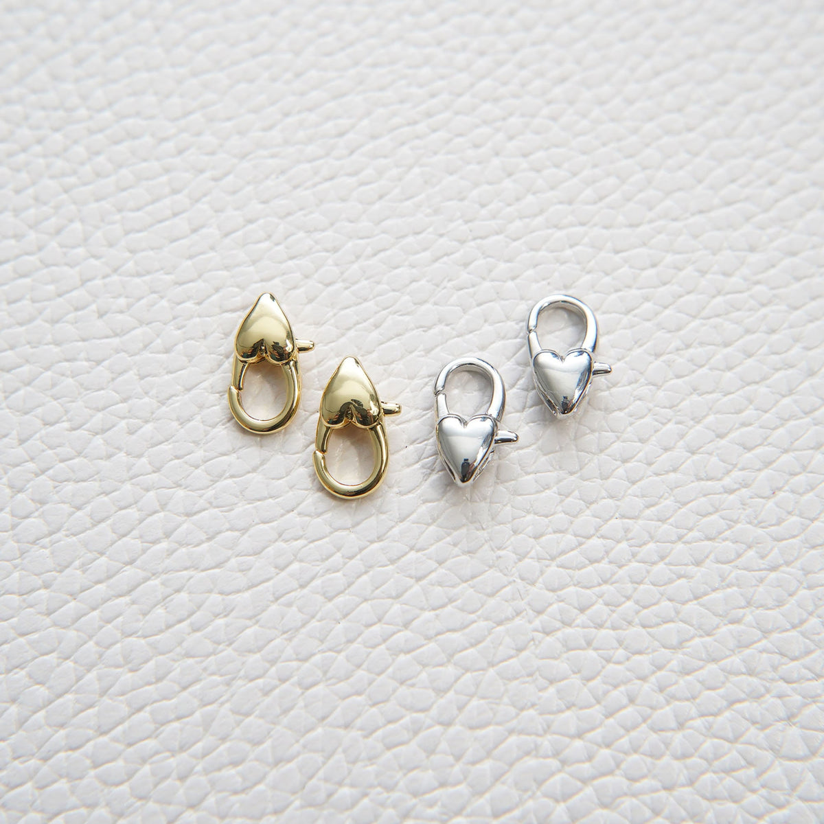 18K Gold Filled Heart Clasp for Jewelry Making
