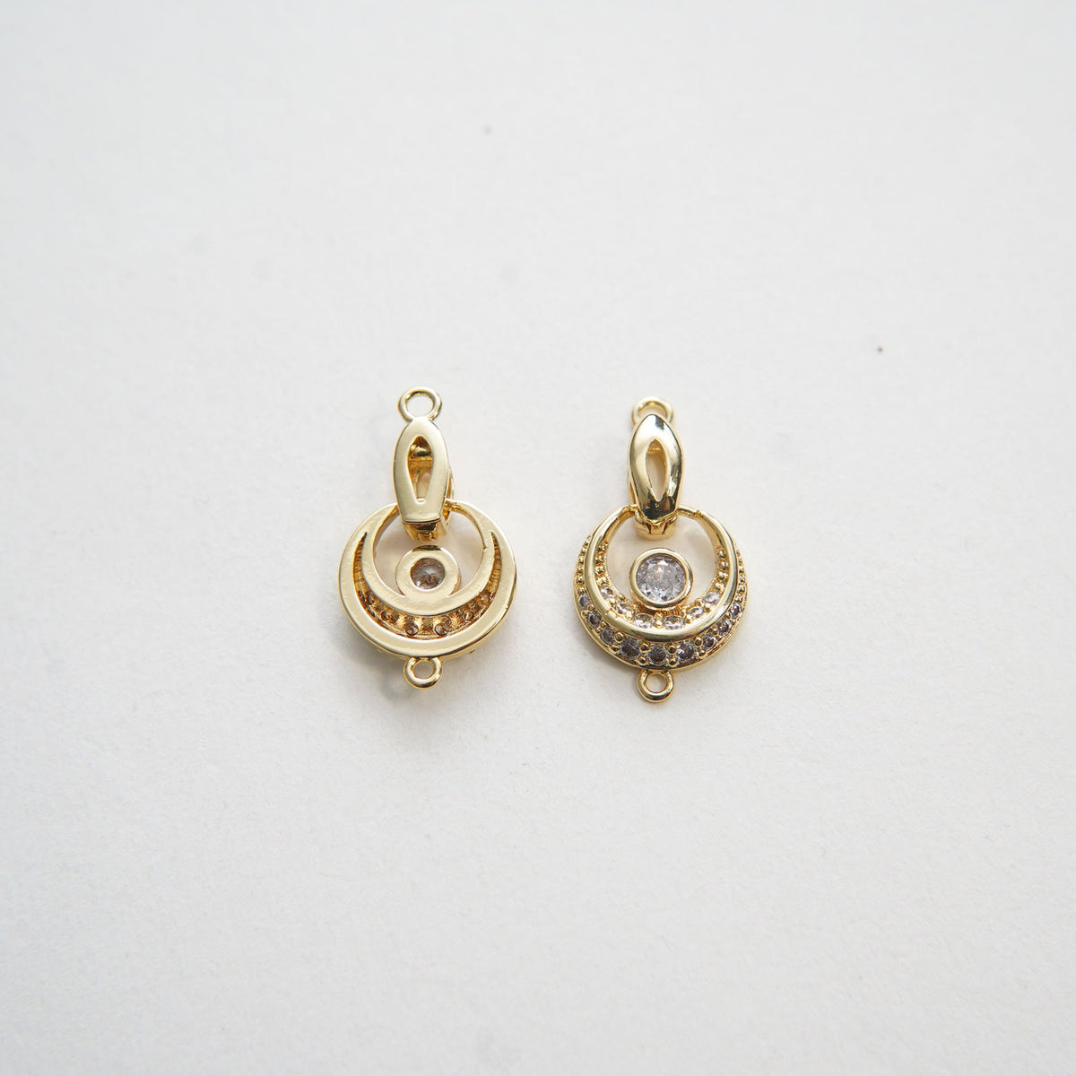 18K Gold Filled Heart Charm Pendant for Jewelry Making