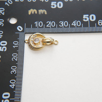 18K Gold Filled Heart Charm Pendant for Jewelry Making