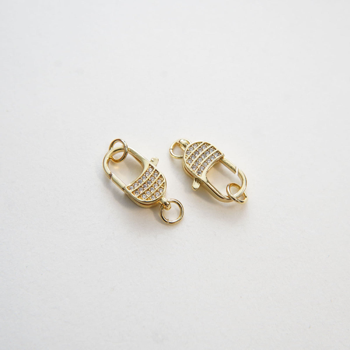 Gold Necklace Connector Clasp,18K Gold Filled Lobster Clasp Gold Lobster Claw for DIY Jewelry Finding Necklace Bracelet