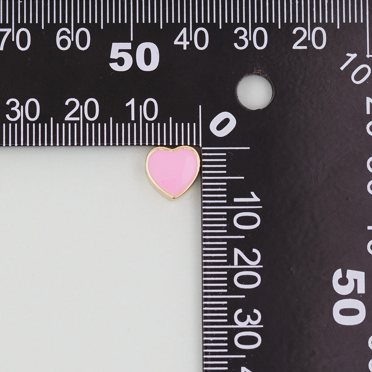 Gold Heart Beads Charms,18K Gold Filled Enamel Red Pink Heart Pendant,Heart Charm Bracelet Necklace for DIY Jewelry Making Su