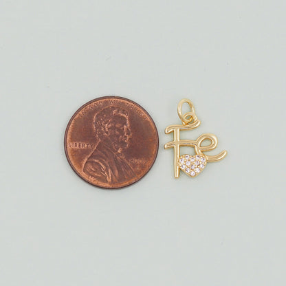 18K Gold Filled Charm Pendant for Jewelry Making