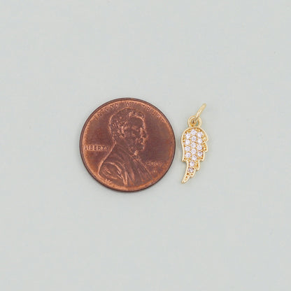 18K Gold Filled Angel Charm Pendant for Jewelry Making