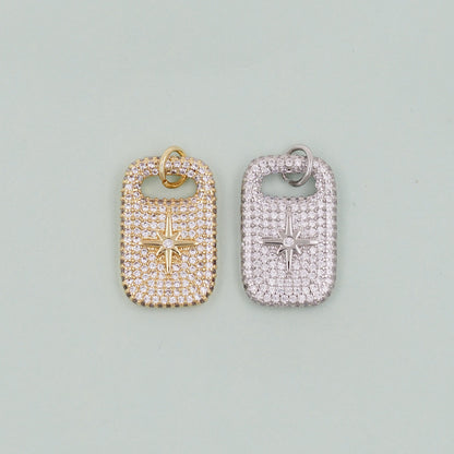 18K Gold Filled North Star Charm Pendant for Jewelry Making
