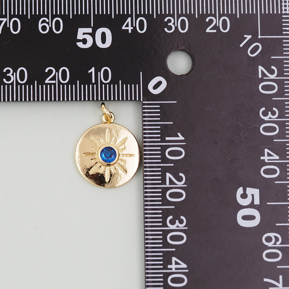 Gold Sun Charms,18K Gold Filled Sun Pendant,Celestial Charm Bracelet Necklace for DIY Jewelry Making Supply