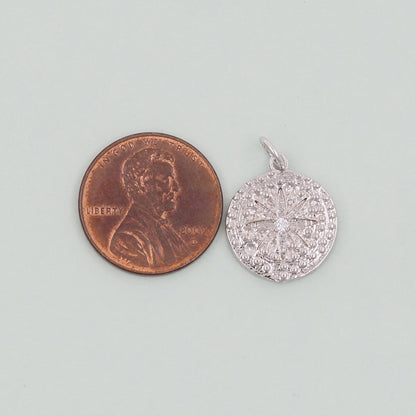 Gold Star Charms,18K Gold Filled Starburst Pendant,North Star Charm Bracelet Necklace for DIY Jewelry Making Supply