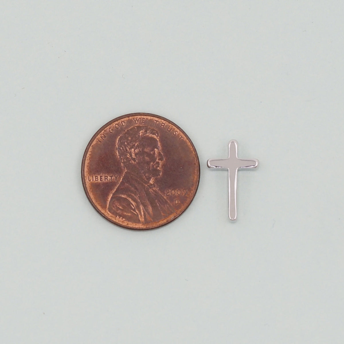 Gold Cross Charms,18K Gold Filled Cross Pendant,Silver Religious Charm Bracelet Necklace for DIY Jewelry Making Supply