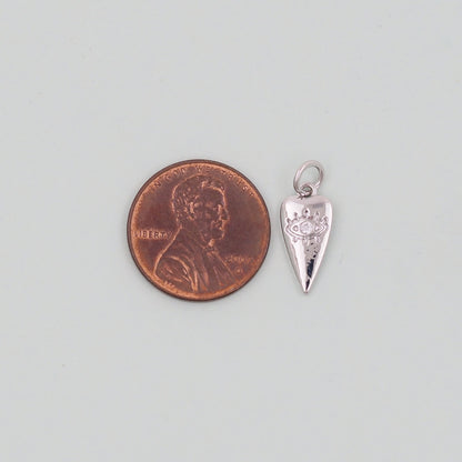 18K Gold Filled Heart Charm Pendant for Jewelry Making