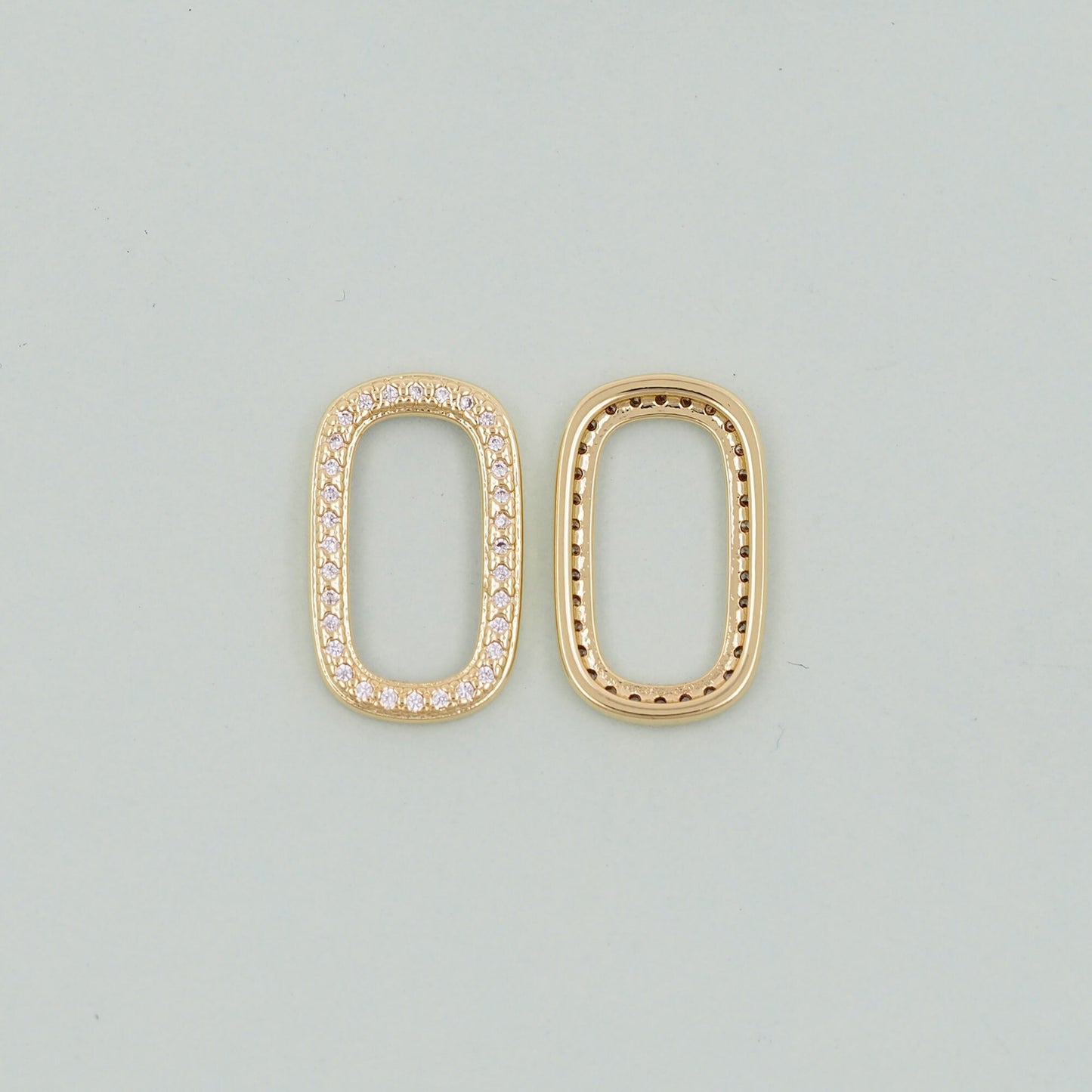 Gold Rectangle Charms,18K Gold Filled rectangle Pendant,Silver geometryCharm Bracelet Necklace for DIY Jewelry Making Supply