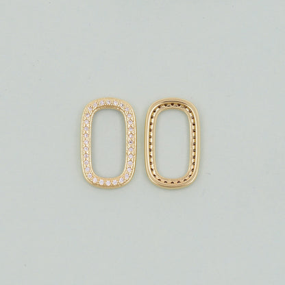 Gold Rectangle Charms,18K Gold Filled rectangle Pendant,Silver geometryCharm Bracelet Necklace for DIY Jewelry Making Supply