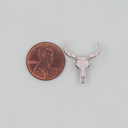 Gold Bull Head Charms,18K Gold Filled bull head Pendant,Silver bull head Charm Bracelet Necklace for DIY Jewelry Making Suppl