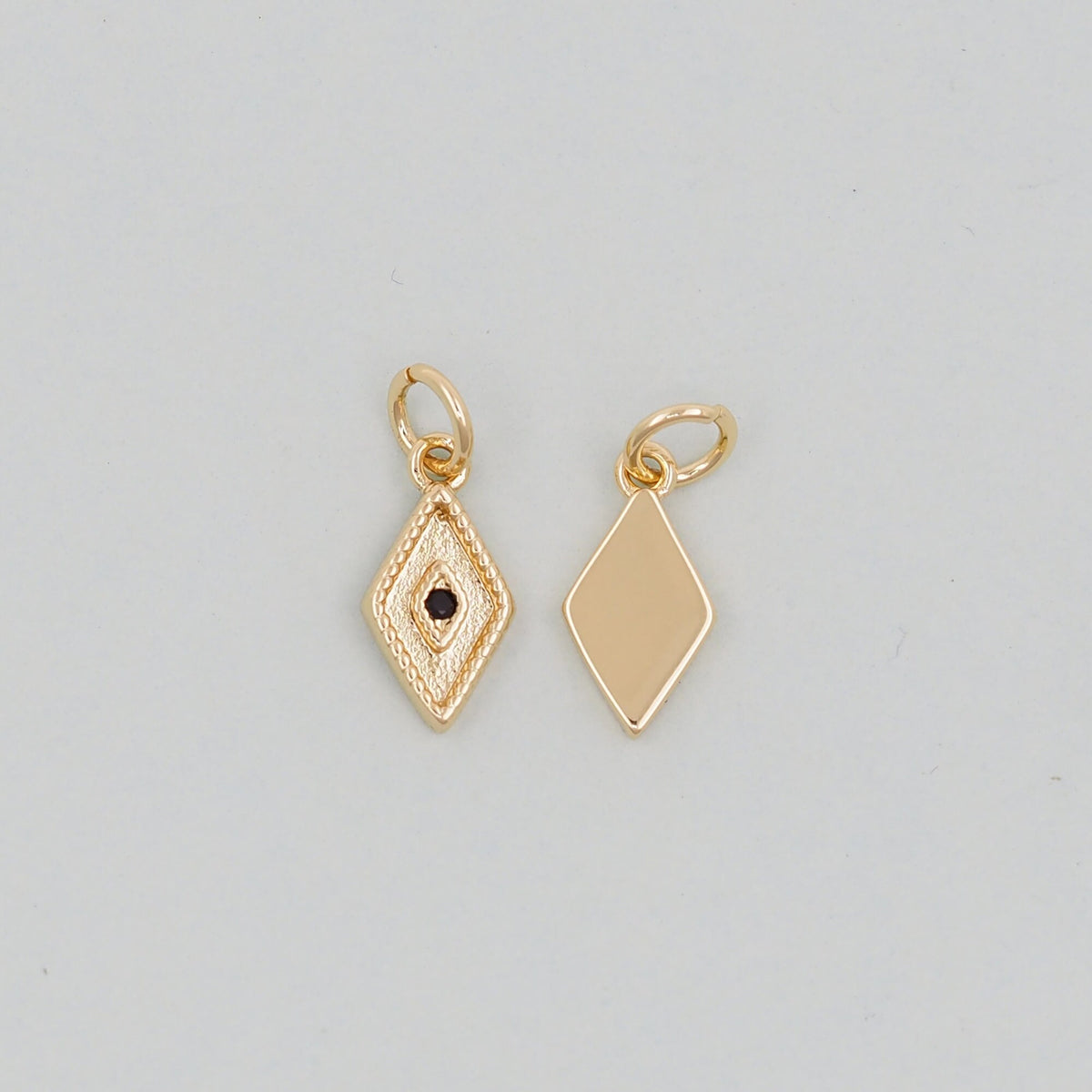 Gold Evil Eye Charms,18K Gold Filled Evil Eye Pendant,Evil Eye Charm Bracelet Necklace for DIY Jewelry Making Supply