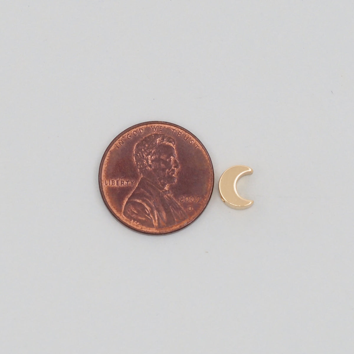 18K Gold Filled Moon Jewelry Beads 2 mm for Jewelry Making