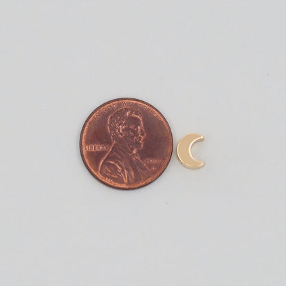 18K Gold Filled Moon Jewelry Beads 2 mm for Jewelry Making