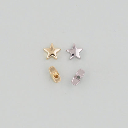 18K Gold Filled Star Jewelry Beads 2 mm for Jewelry Making