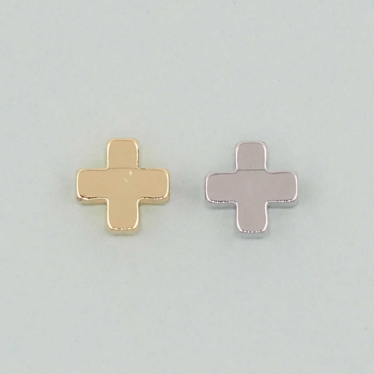 18K Gold Filled Cross Jewelry Beads 2 mm for Jewelry Making