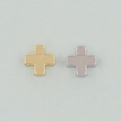 18K Gold Filled Cross Jewelry Beads 2 mm for Jewelry Making