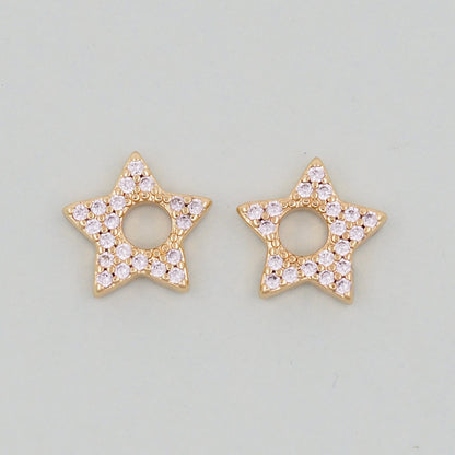 18K Gold Filled Star Charm Pendant for Jewelry Making