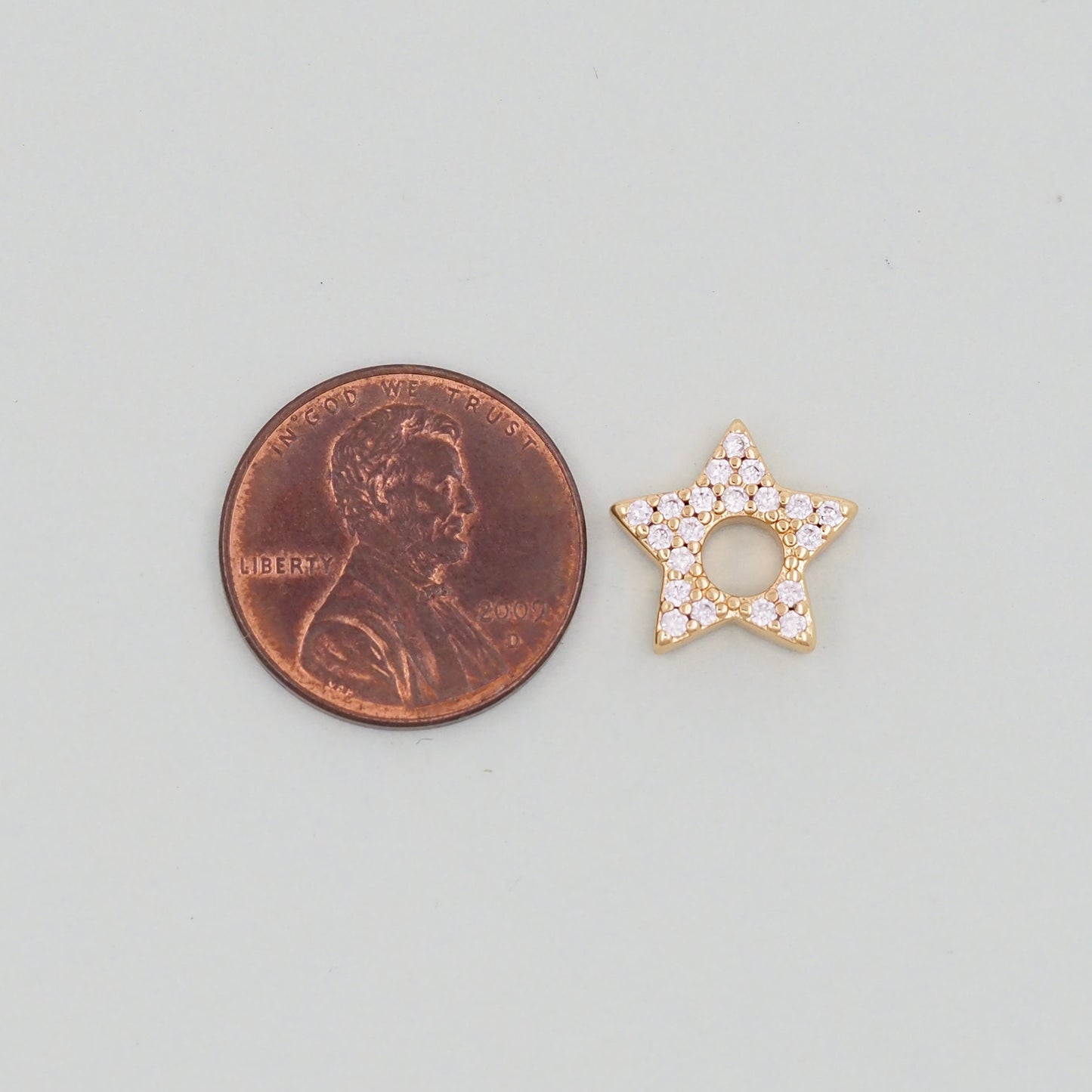 Gold Star Charms,18K Gold Filled Star Bracelet Necklace for DIY Jewelry Making Supply