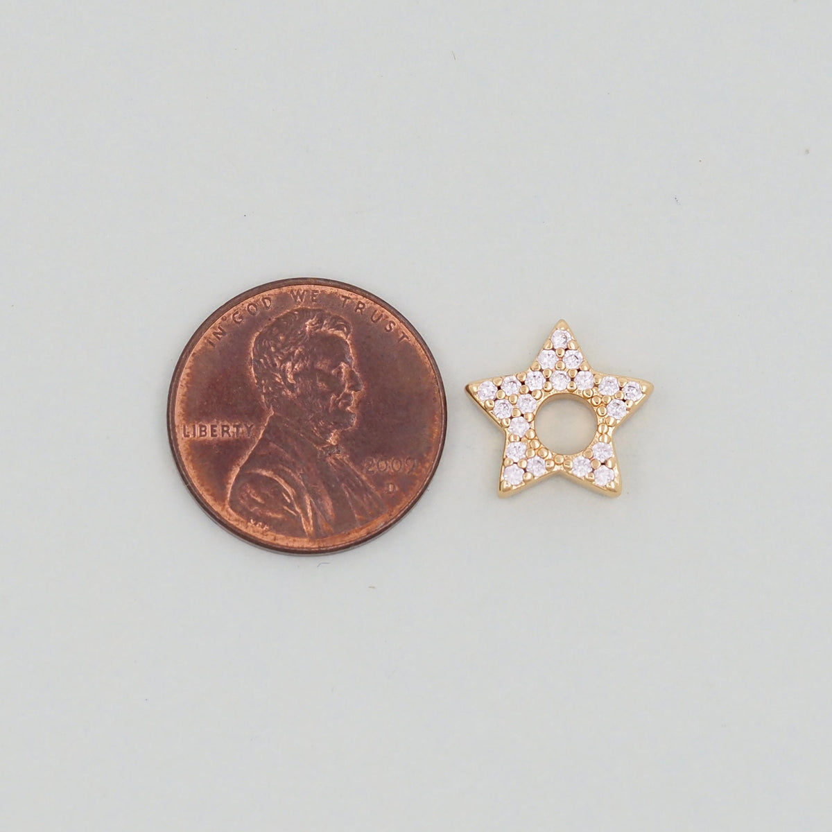 18K Gold Filled Star Charm Pendant for Jewelry Making