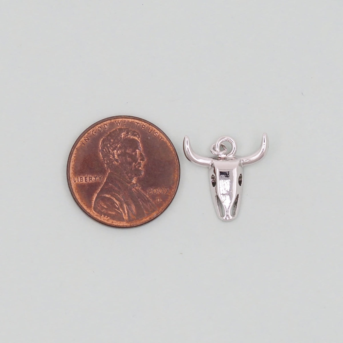 Gold Bull Head Charms,18K Gold Filled bull head Pendant,Silver bull head Charm Bracelet Necklace for DIY Jewelry Making Suppl