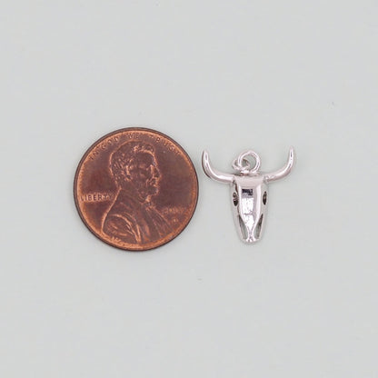 Gold Bull Head Charms,18K Gold Filled bull head Pendant,Silver bull head Charm Bracelet Necklace for DIY Jewelry Making Suppl