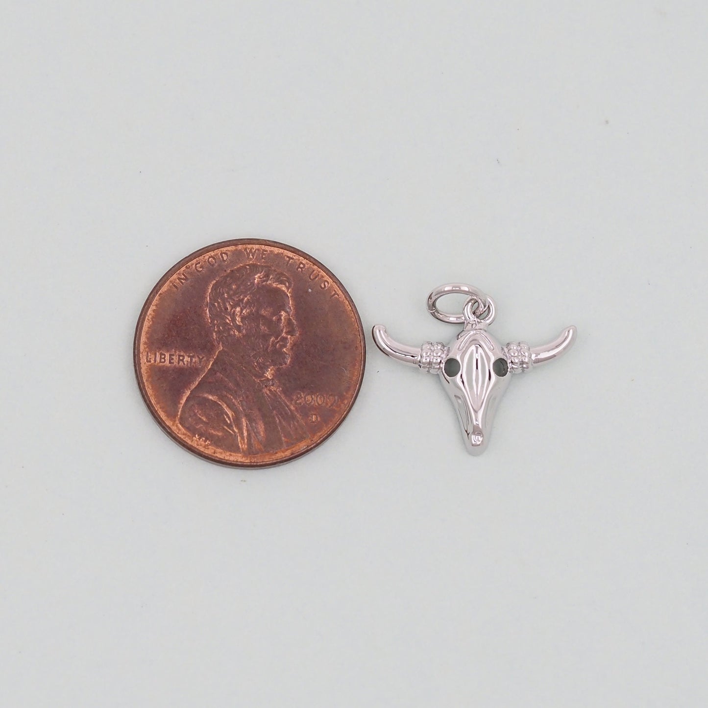 Gold Bull Head Charms,18K Gold Filled bull head Pendant,Silver bull head Charm Bracelet Necklace for DIY Jewelry Making Supply