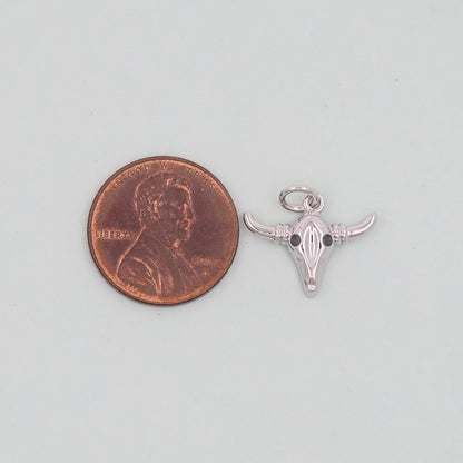 Gold Bull Head Charms,18K Gold Filled bull head Pendant,Silver bull head Charm Bracelet Necklace for DIY Jewelry Making Supply