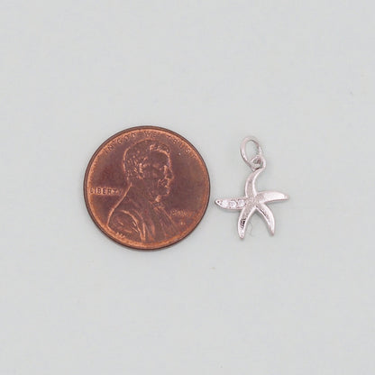 Gold Starfish Charms,18K Gold Filled Sea star Pendant,Starfish Charm Bracelet Necklace for DIY Jewelry Making Supply
