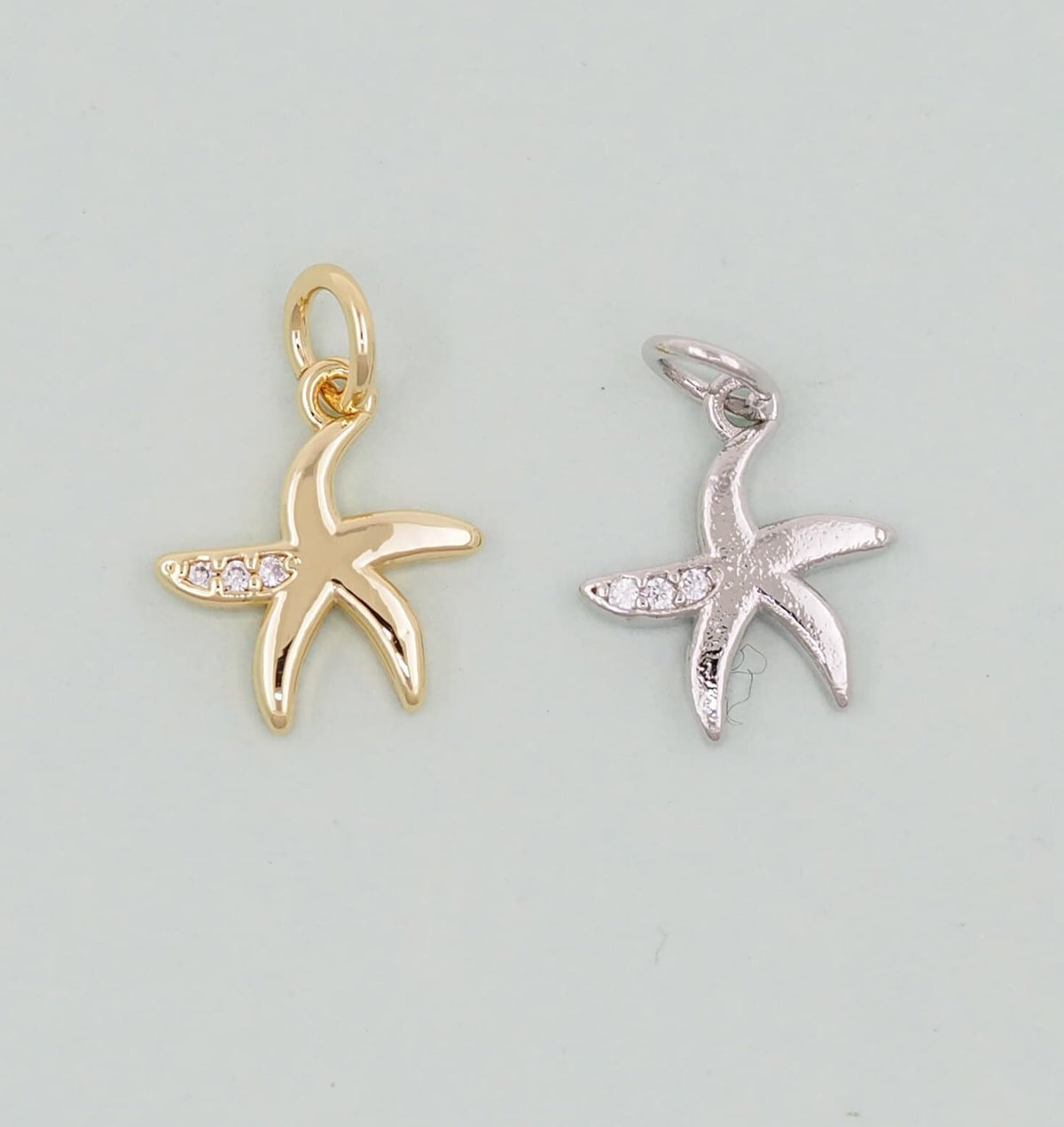 18K Gold Filled Star Charm Pendant for Jewelry Making