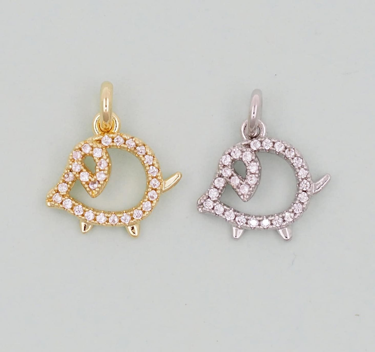 18K Gold Filled Hand Charm Pendant for Jewelry Making