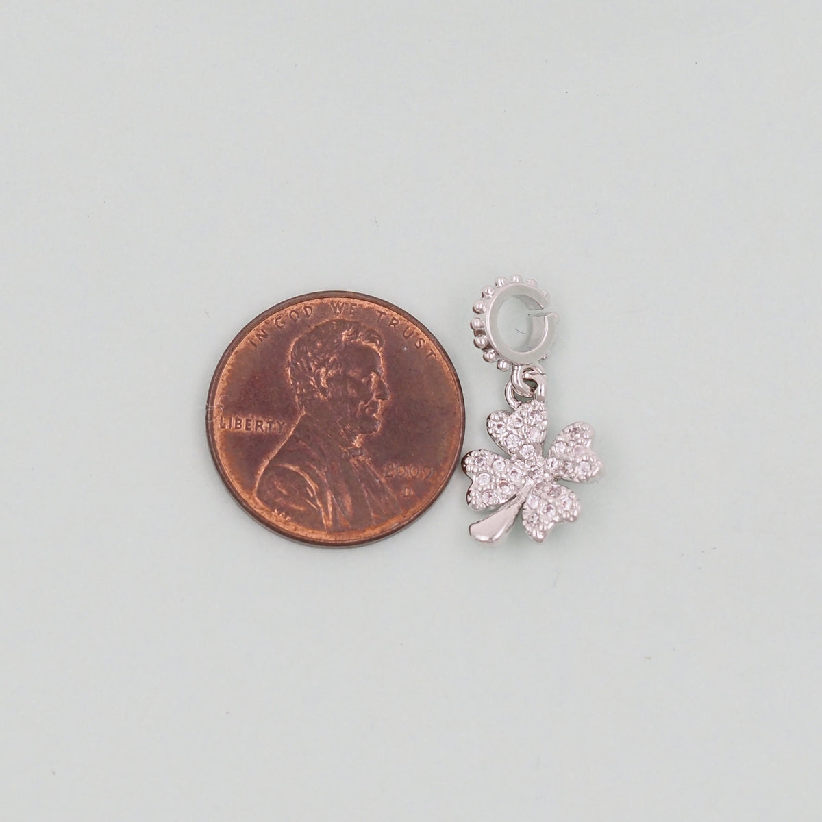 Gold Flower Charms,18K Gold Filled CZ flower Pendant,Silver flower Charm Bracelet Necklace for DIY Jewelry Making Supply