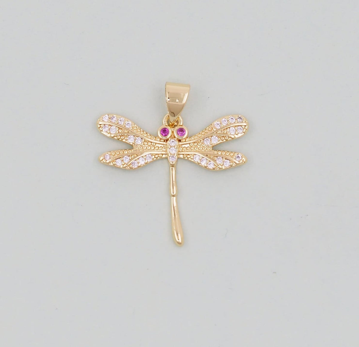 Gold Dragonfly Charms,18K Gold Filled Dragonfly Pendant,Silver Dragonfly Charm Bracelet Necklace for DIY Jewelry Making Suppl