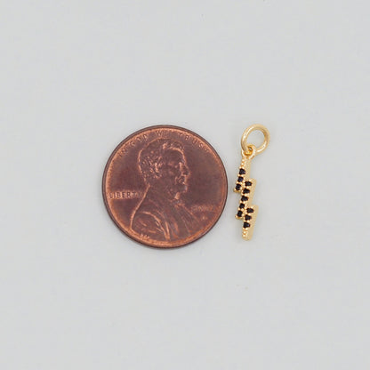 Gold Lightning Charms,18K Gold Filled Tiny Lightning Pendant,Silver Lightning Charm Bracelet Necklace for DIY Jewelry Making 