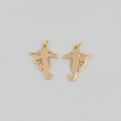 18K Gold Filled Horse Charm Pendant for Jewelry Making