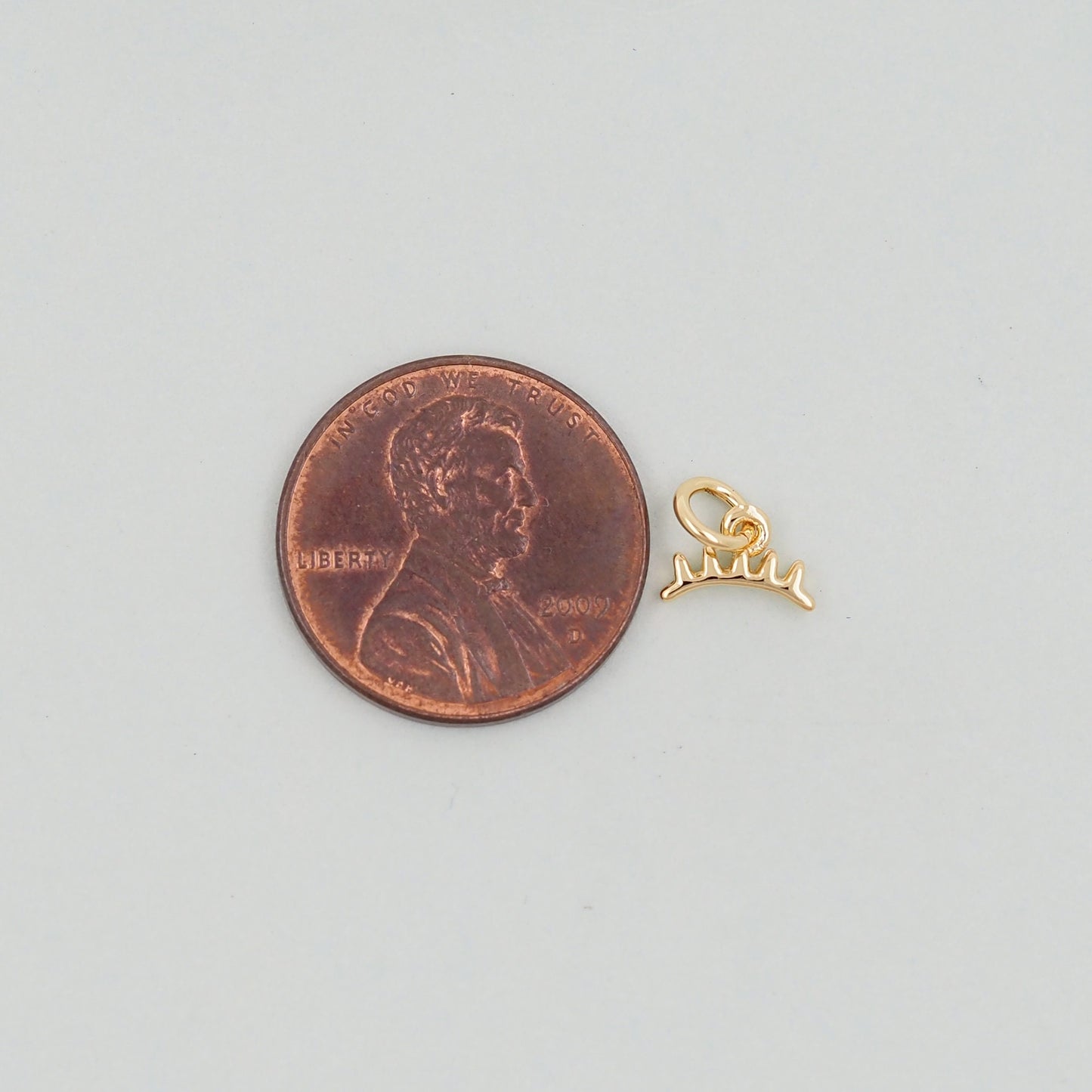 Gold eyelash Charms,18K Gold Filled eyelash Pendant,eyelash Charm Bracelet Necklace for DIY Jewelry Making Supply
