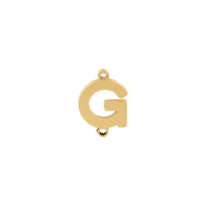 Gold letter Charms,18K Gold Filled letter Pendant,initial Charm Bracelet Necklace for DIY Jewelry Making Supply