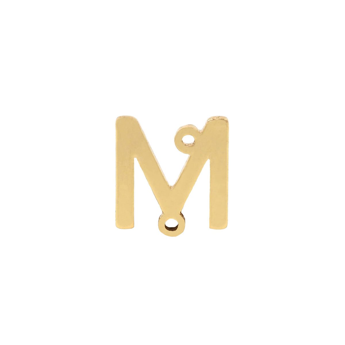 Gold letter Charms,18K Gold Filled letter Pendant,initial Charm Bracelet Necklace for DIY Jewelry Making Supply