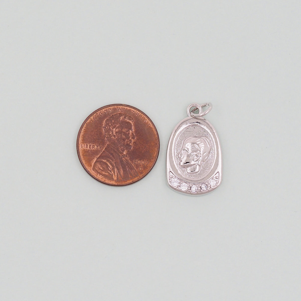 18K Gold Filled Hand CZ Charm Pendant for Jewelry Making