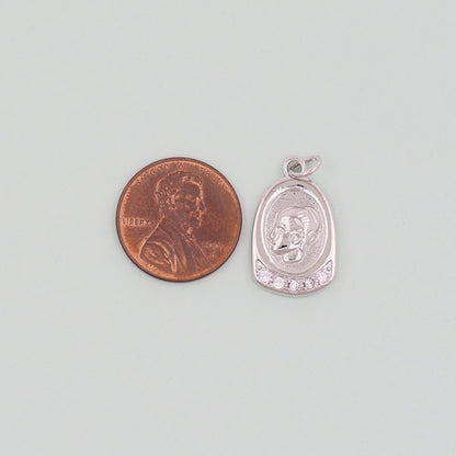 18K Gold Filled Hand CZ Charm Pendant for Jewelry Making