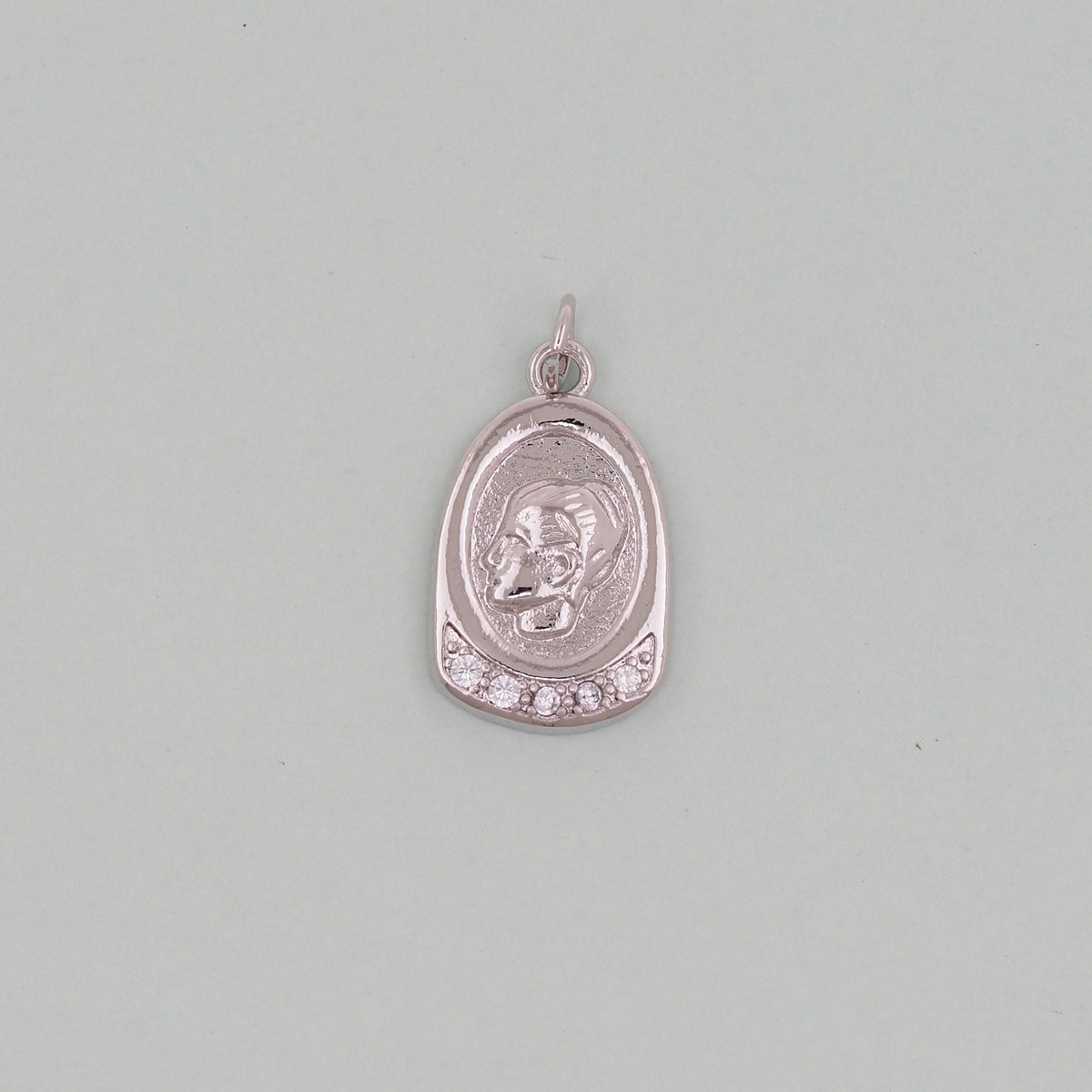 18K Gold Filled Hand CZ Charm Pendant for Jewelry Making