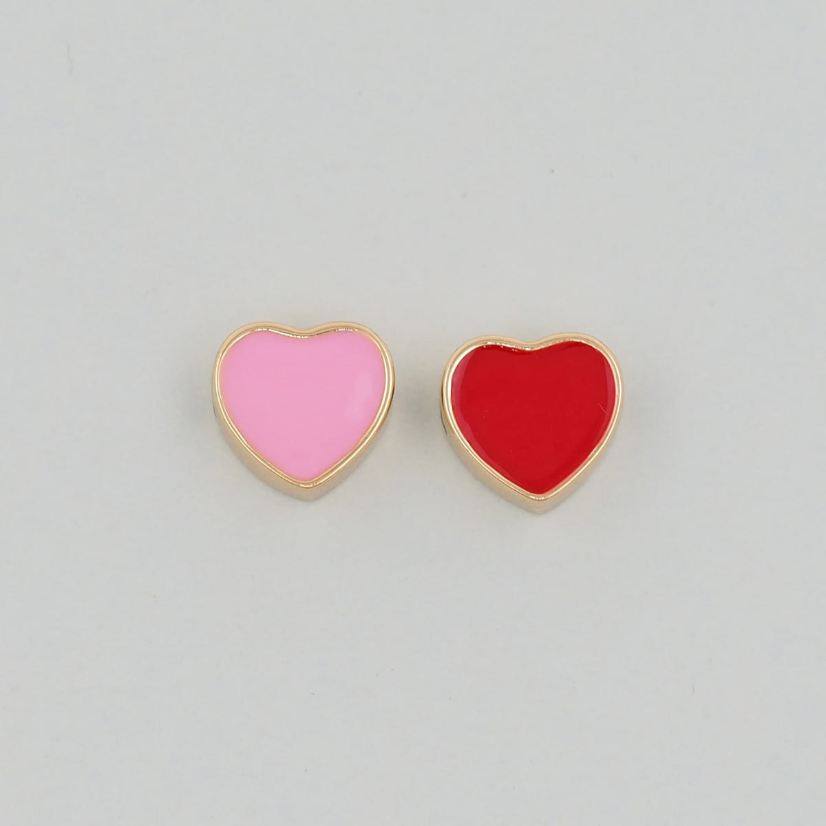 18K Gold Filled Enamel Heart Jewelry Beads for Jewelry Making
