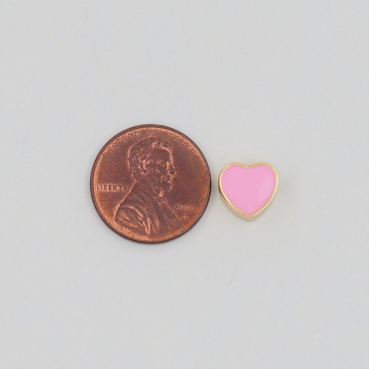 18K Gold Filled Enamel Heart Jewelry Beads for Jewelry Making