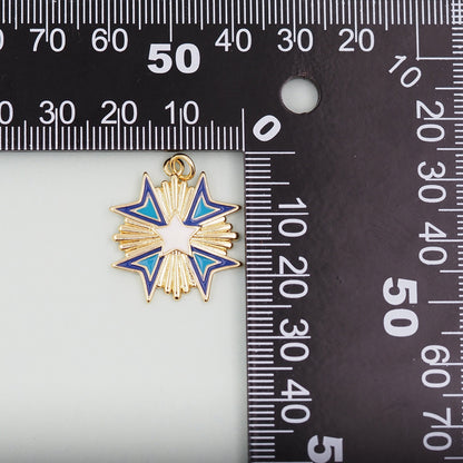 18K Gold Filled Hand CZ Charm Pendant for Jewelry Making