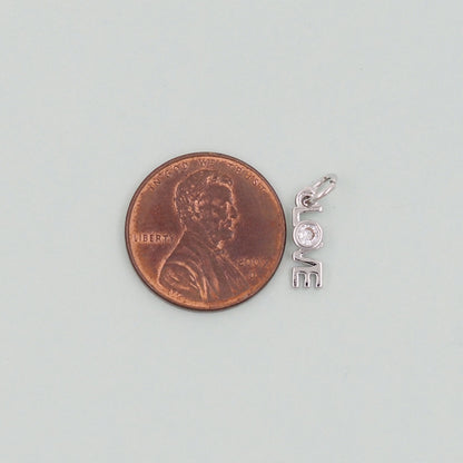 18K Gold Filled Love Charm Pendant for Jewelry Making