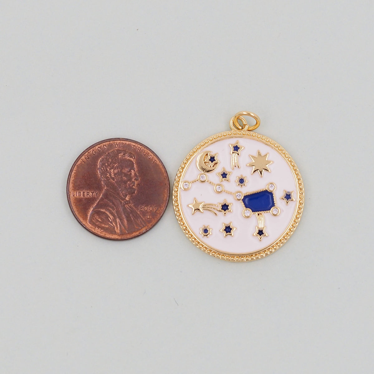 Gold Sun Charms,18K Gold Filled Star  Pendant,Celestial Charm Bracelet Necklace for DIY Jewelry Making Supply