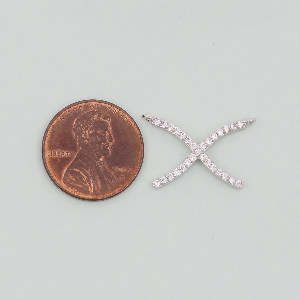 18K Gold Filled Cross Charm Pendant for Jewelry Making